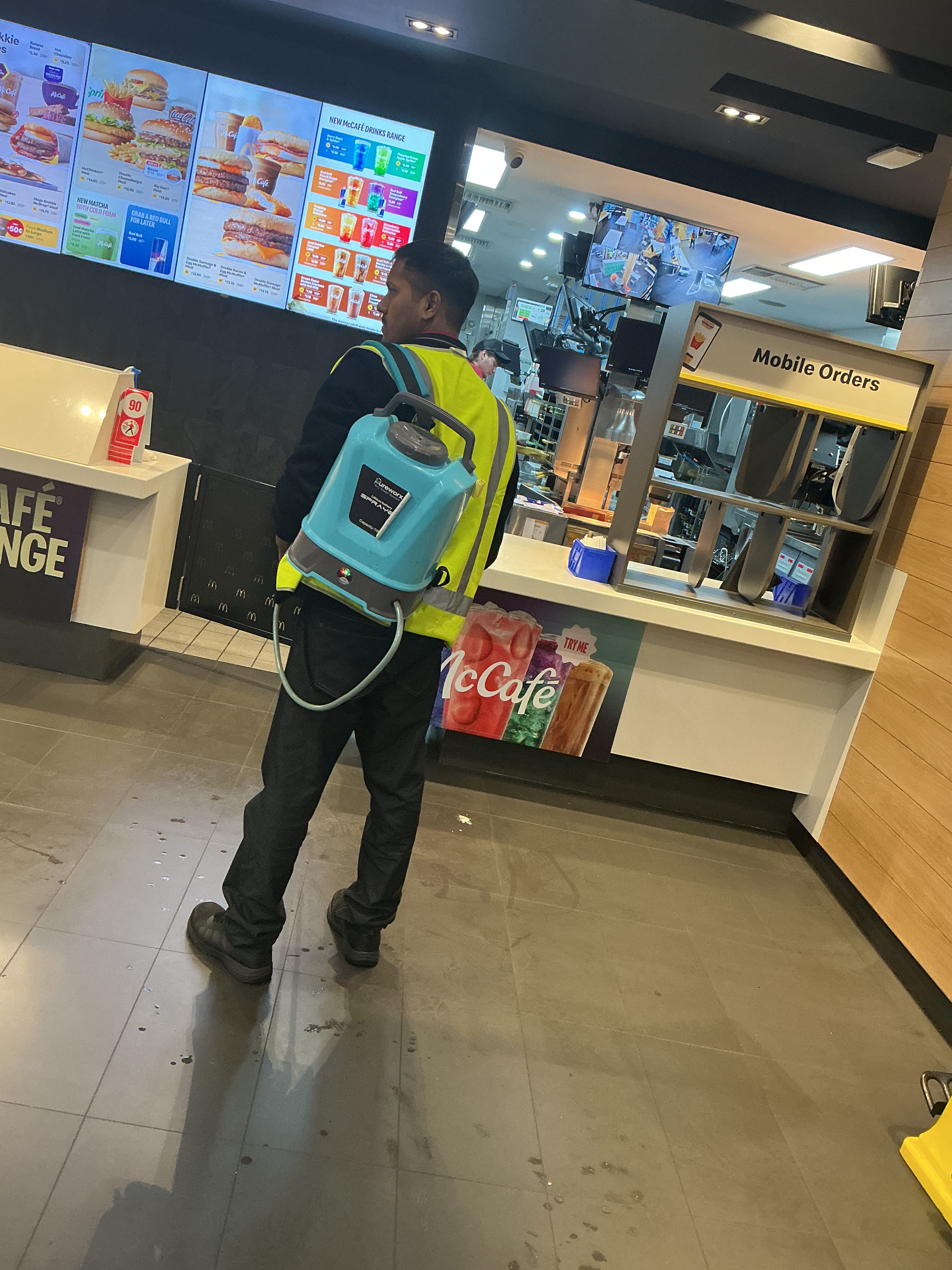 Pureworx operator at McDonald's